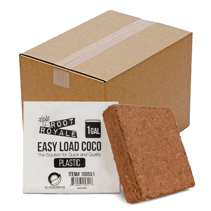 Root Royale Easy Load Coco Plastic Grow Bag, 1 Gallon - Case of 64