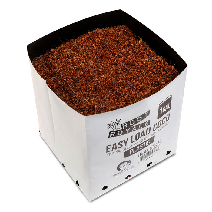 Root Royale Easy Load Coco Plastic Grow Bag, 1 Gallon