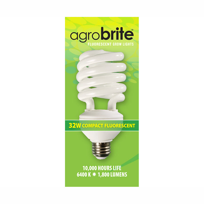 Agrobrite 32 Watt (160 Watt Equivalent) Compact Fluorescent Bulb, 6,400K