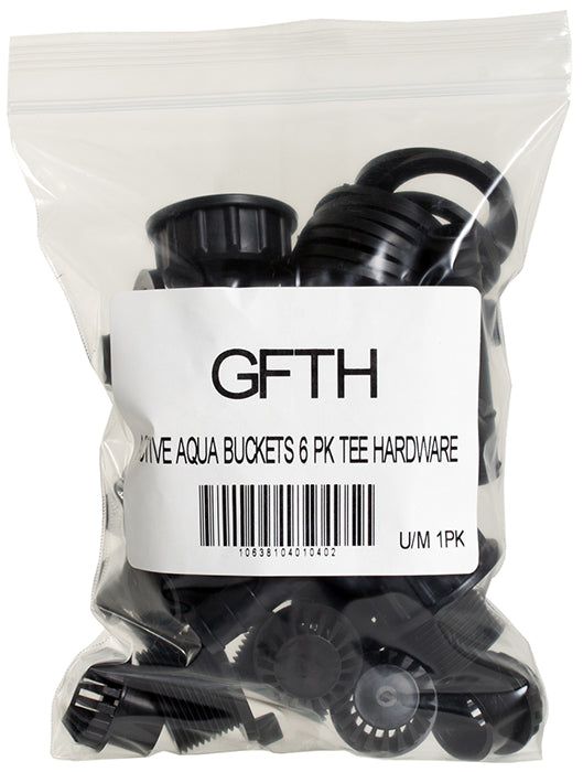 Active Aqua Grow Flow Tee Hardware Kit, Pack of 6