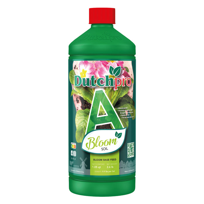 DutchPro Base Feed Bloom Soil A, 1 Liter - Hard Water