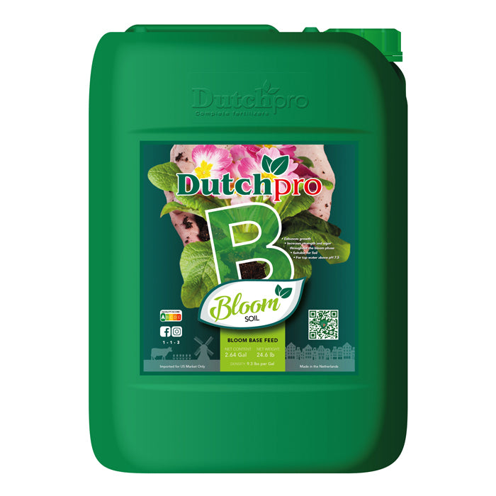DutchPro Base Feed Bloom Soil B, 10 Liter - Hard Water
