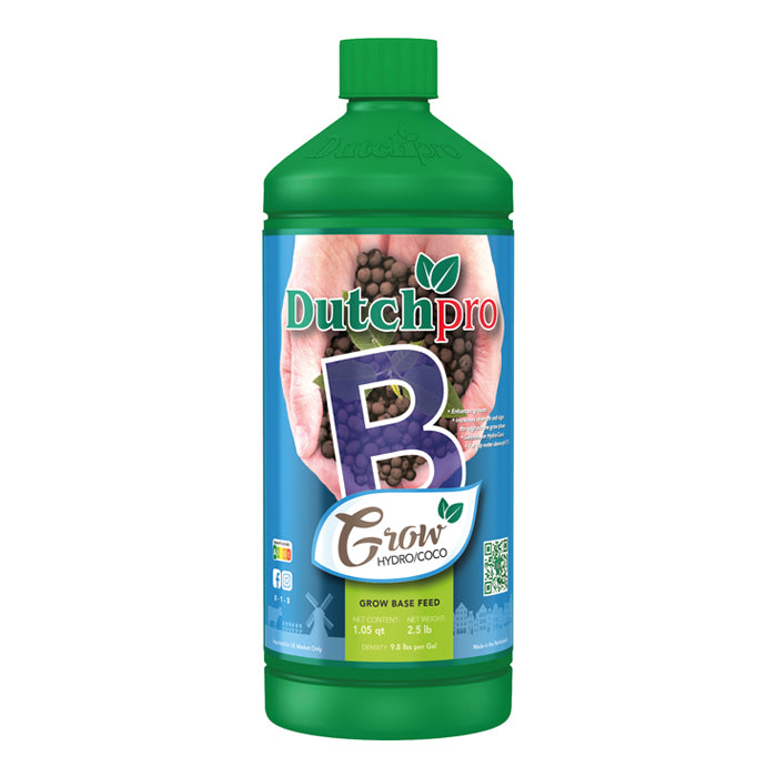 DutchPro Base Feed Grow Hydro/Coco B, 1 Liter - Hard Water