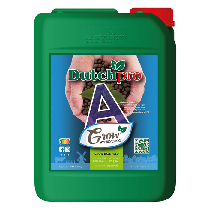 DutchPro Base Feed Grow Hydro/Coco A, 5 Liter - Hard Water