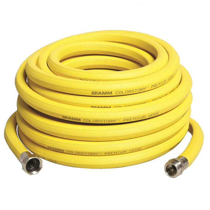 Dramm ColorStorm Premium Yellow Rubber Hose, 5/8 in x 50 ft