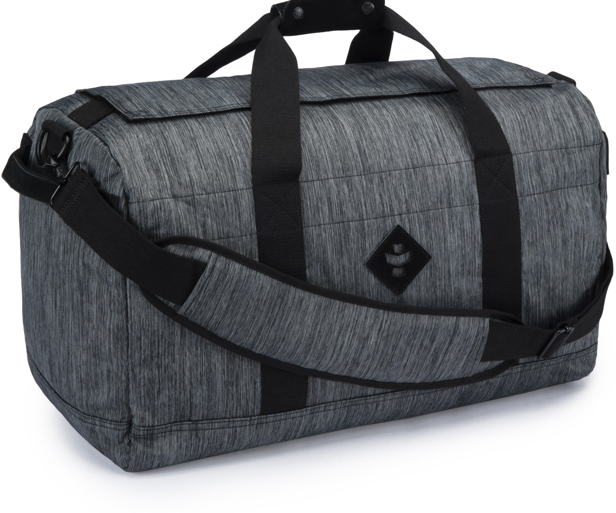 Revelry Supply The Around-Towner Medium Odor Absorbing Duffel, Striped Black