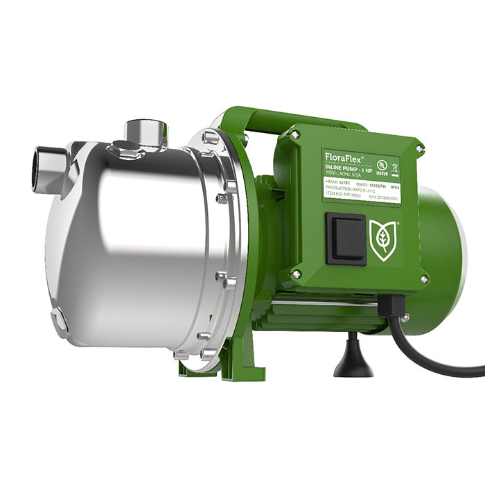 FloraFlex Inline Water Pump, 1 HP, 1294 GPH