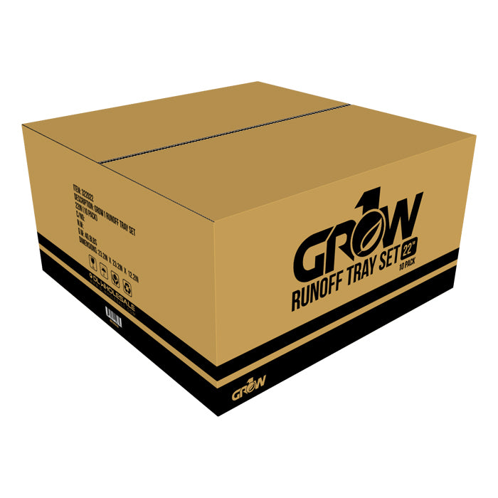 Grow1 Runoff Tray Set, 22 Inch, Pack of 10