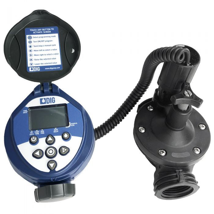 DIG 400A Series Battery Operated Irrigation Controller with 3/4 Inch Inline Valve