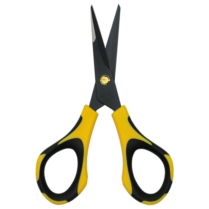 DL Wholesale Piranha Pruner Fluorine Coated Blade Bonsai Scissors, Black & Yellow