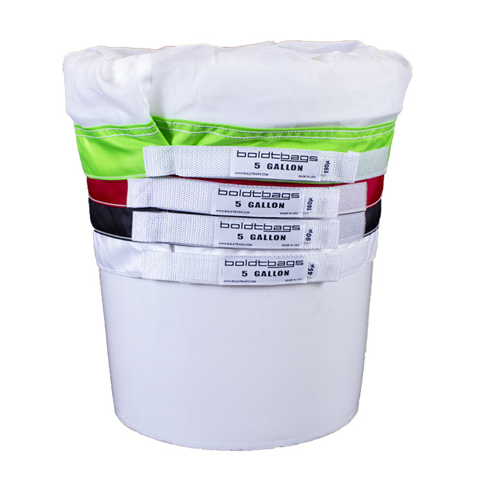 Boldtbags Lock-Top Full Mesh Stacker Bubble Bags, 5 Gallon 4 Bag Kit