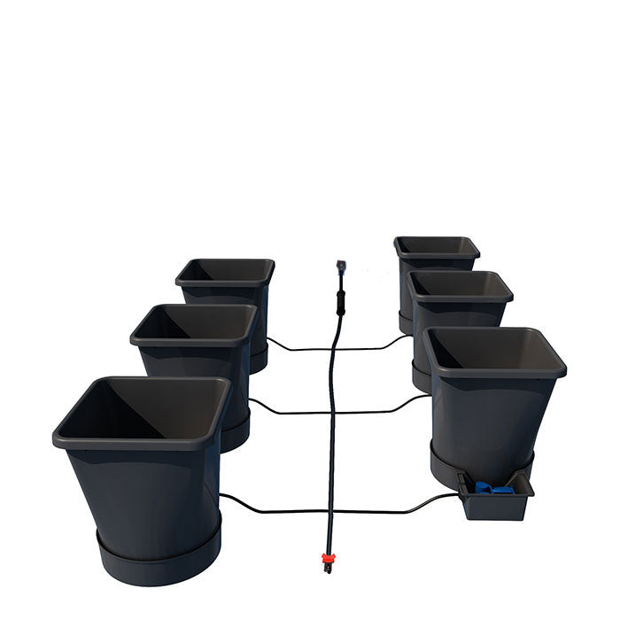 Autopot 6 Pot XL Watering System with 6.6 Gallon Pots, (No Tank)