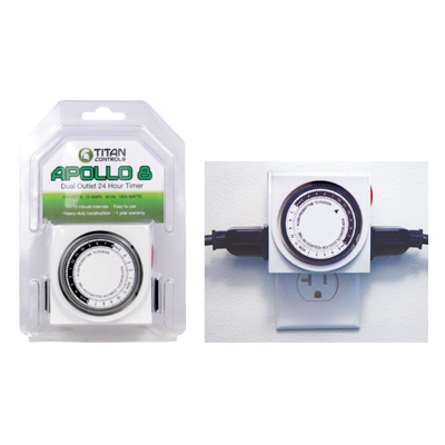 Titan Controls Apollo 8: Two Outlet 24 Hour Timer