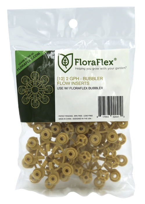 FloraFlex Bubbler Flow Insert, 2 GPH - Pack of 12