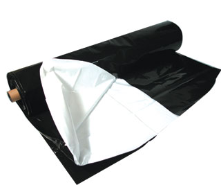 Hydrofarm Black & White Poly, 100' x 10', 5.5 mil