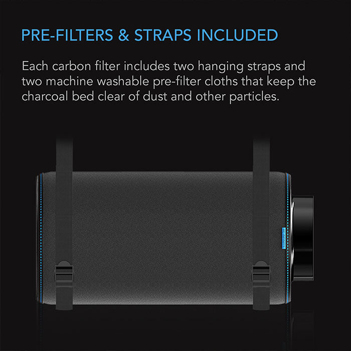 AC Infinity XL Australian Charcoal Duct Carbon Filter, 6" x 20" - 520 CFM