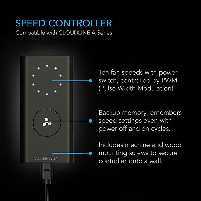 AC Infinity Air Filtration Kit with Inline Fan and Controller, Carbon Filter, and Ducting Combo, 6"