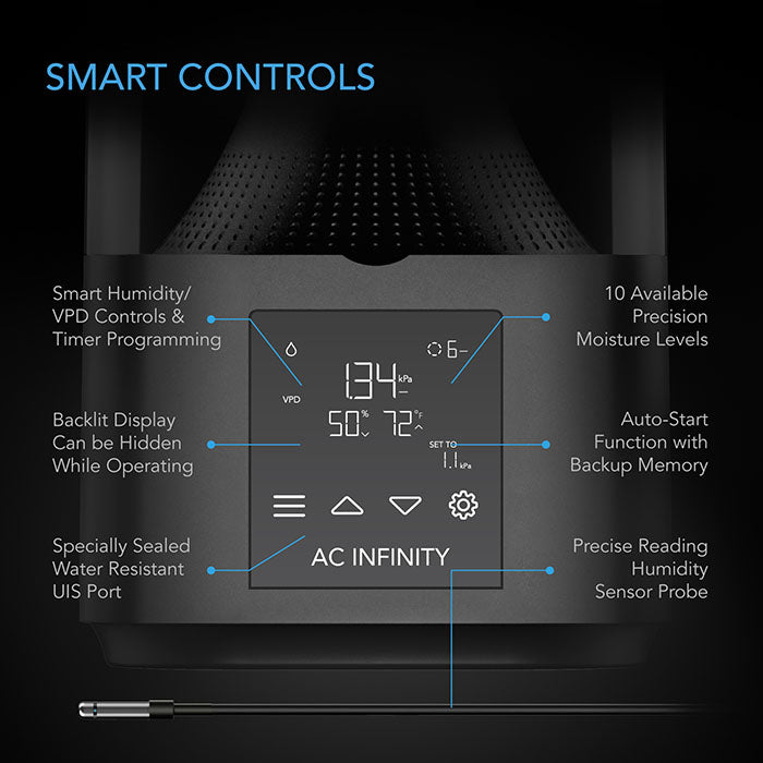 AC Infinity CLOUDFORGE Environmental Plant Humidifier