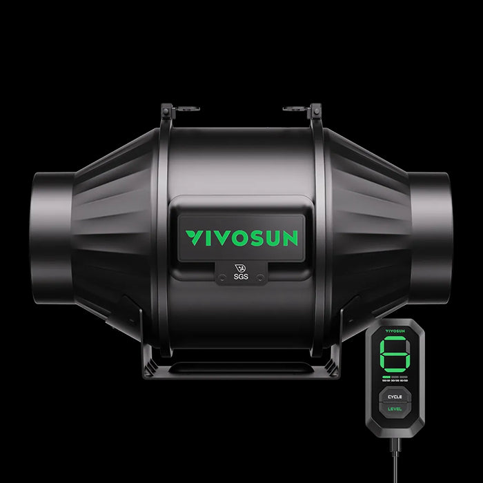 Vivosun AeroZesh T4 4" Inline Fan with E12 Speed Controller