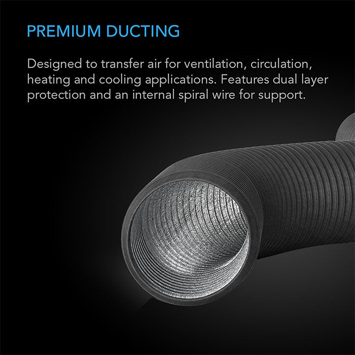 AC Infinity Flexible Four Layer Ducting, 4" x 25'