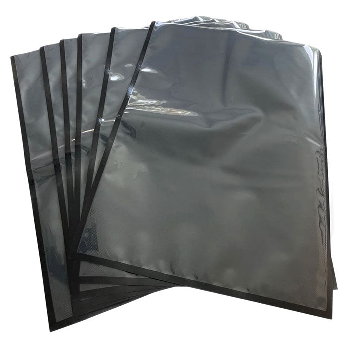 454 Bags Vacuum Seal Storage Bags, 5 mil, 15 Inch x 20 Inch, Black & Clear - Pack of 50