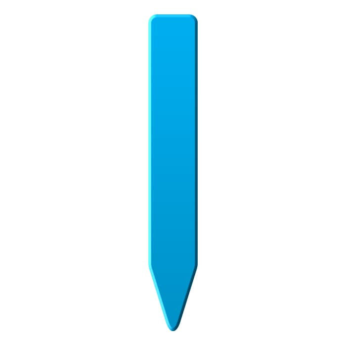 Grow1 Plant Stake Labels, Blue, 4'' x 5/8'', Case of 1000