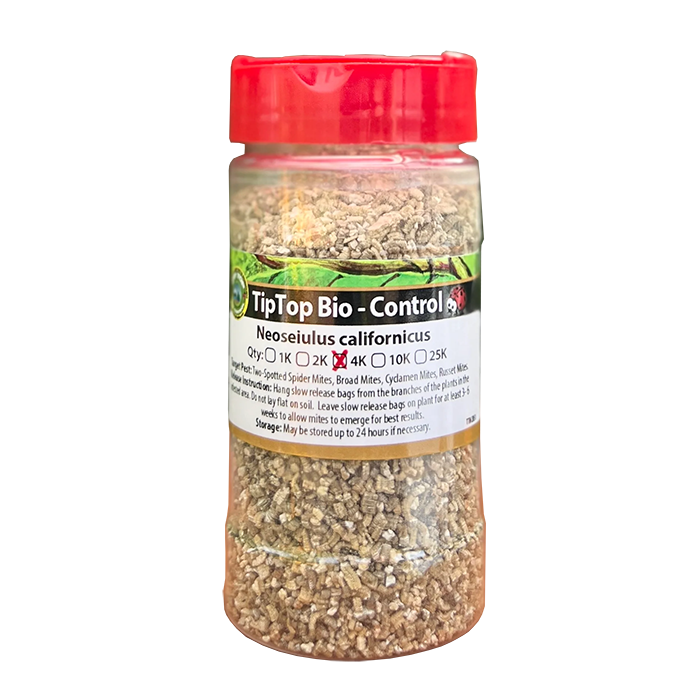 Tip Top Bio-Control Neoseiulus Californicus Beneficial Mites, Bottle of 4,000