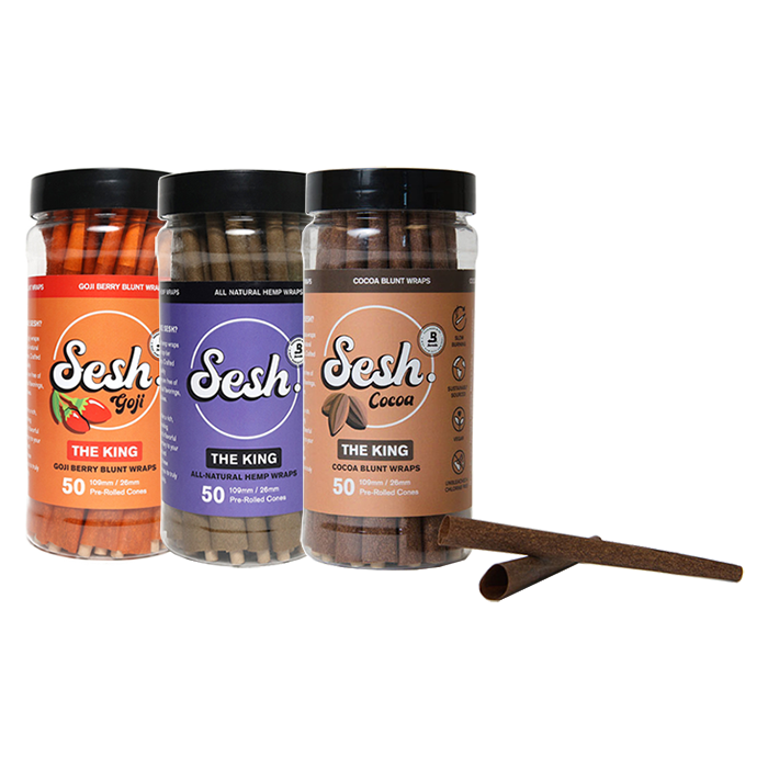 Custom Cones USA Sesh Pre-Rolled Blunt Cones & Wraps