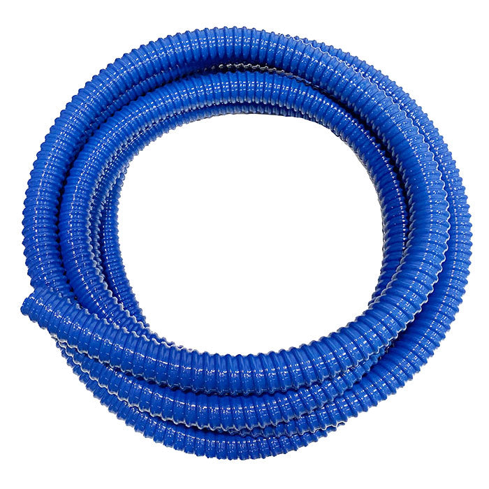 Current Culture 1" Heavy Duty Corrugated Return Water Hose, 50 ft. - Blue