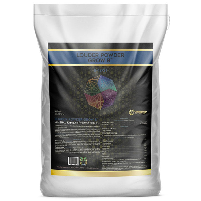Cutting Edge Solutions Louder Powder Grow B 8-13-31, 50 lb.