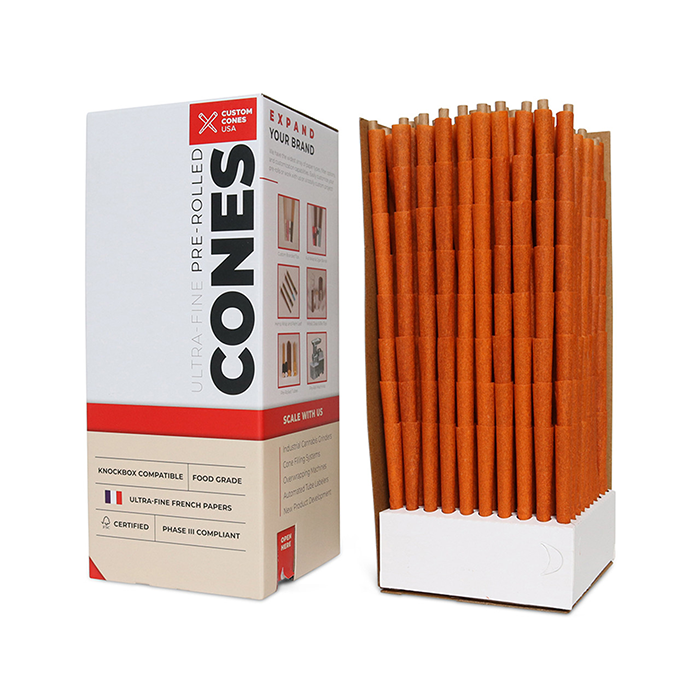 Custom Cones USA 109mm Botanical Blunt Cones, 1-Gram, Goji Berry - Pack of 800
