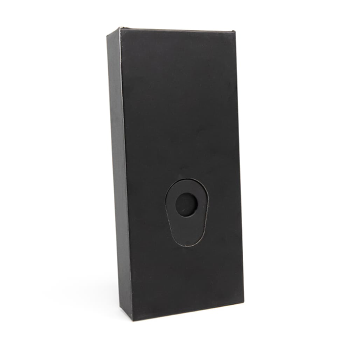 Custom Cones USA Child-Resistant Push Packs, Unbranded Black, Dividers for 3 109mm Pre-Rolls - Pack of 200