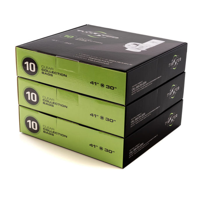 Twister Clear Vacuum Bags For Leaf Collector, 5 Mil  - Pack of 30 Bags