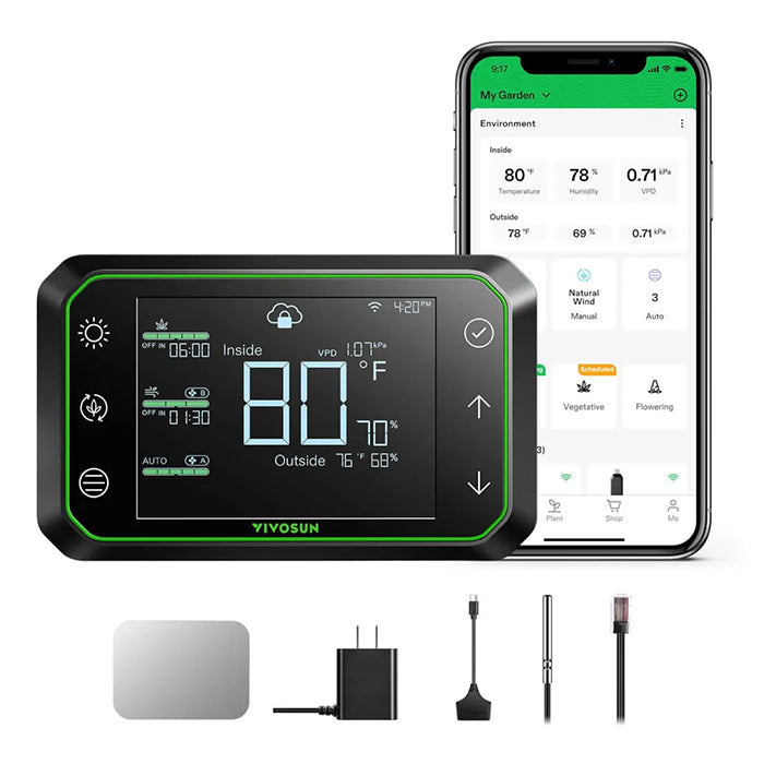 Vivosun GrowHub E42A Controller for Grow Tent Atmosphere Control