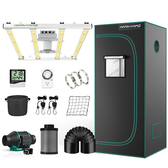 Mars Hydro 3.3' x 3.3' FC-E3000 LED Grow Tent Kit