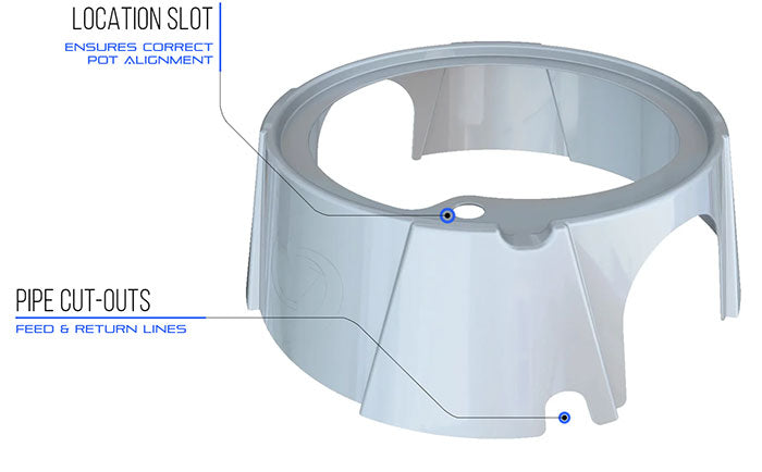 Alien Hydroponics V-System 4 Pot RDWC Hydroponic System