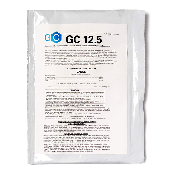 GardnClean Liquid Mix Chlorine Dioxide (CIO2) Disinfectant & Sanitizer - 12.5 Gallons
