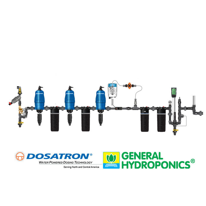 Dosatron Nutrient Delivery System Kit for General Hydroponics Flora Pro