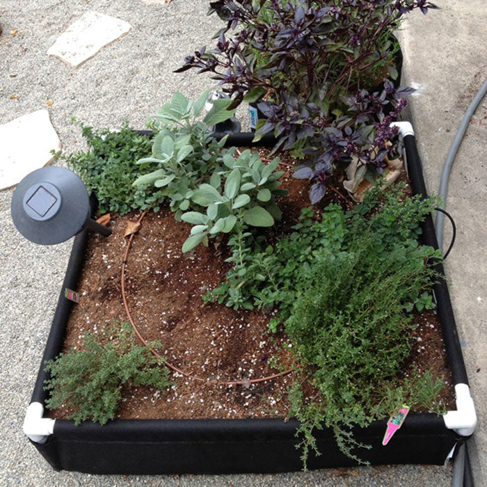 GeoPot GeoPlanter Fabric Raised Bed, 48" x 48" x 12" (120 Gallons)