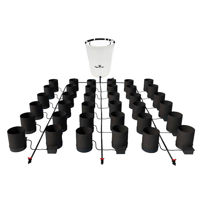 AutoPot 36 Pot GeoPot Watering System with 5 Gallon GeoPots, 105 Gallon Pro FlexiTank