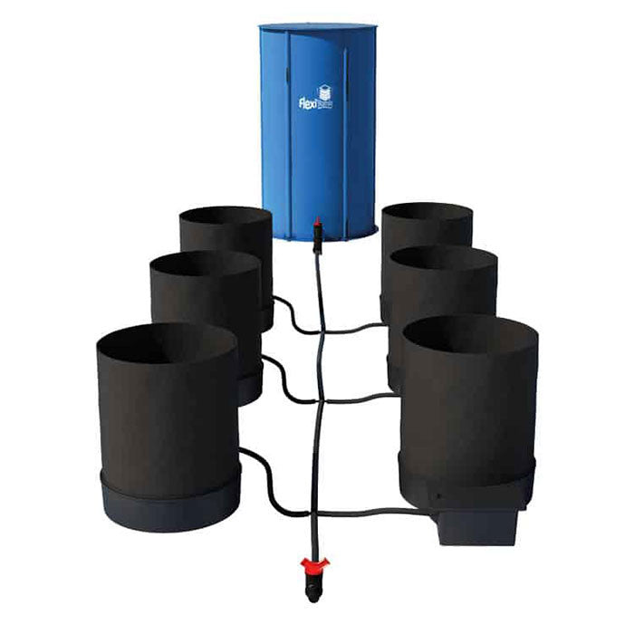AutoPot 6 Pot GeoPot Watering System with 3 Gallon GeoPots, 25 Gallon FlexiTank