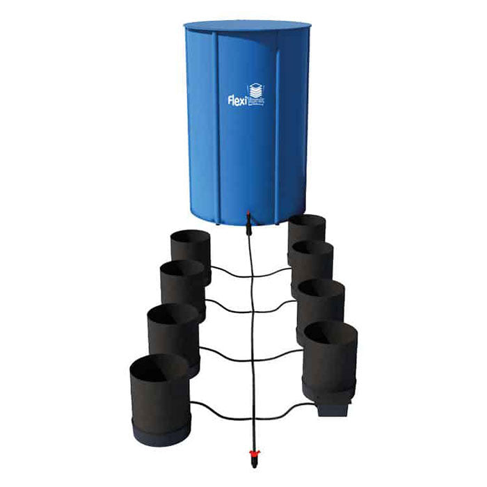 AutoPot 8 Pot GeoPot Watering System with 3 Gallon GeoPots, 25 Gallon FlexiTank