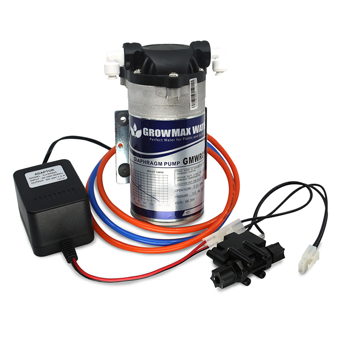 GrowMax Water Reverse Osmosis Booster Pump Kit, 0.26 GPM