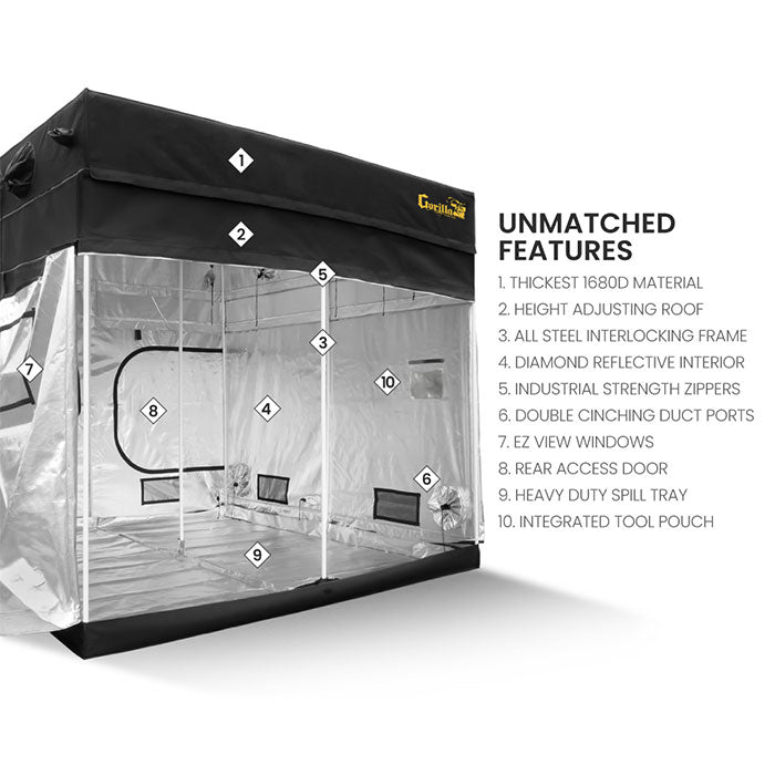Gorilla Grow Tent 10' x 10' Heavy Duty Grow Tent