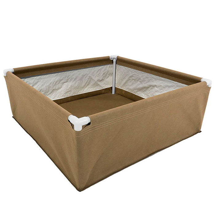 Grassroots Living Soil Beds with Basic Fittings, 4' x 4' x 1.5'