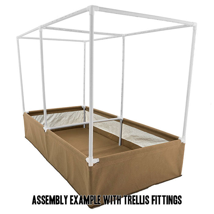 Grassroots Living Soil Beds with Trellis Fittings, 4' x 4' x 1.5'