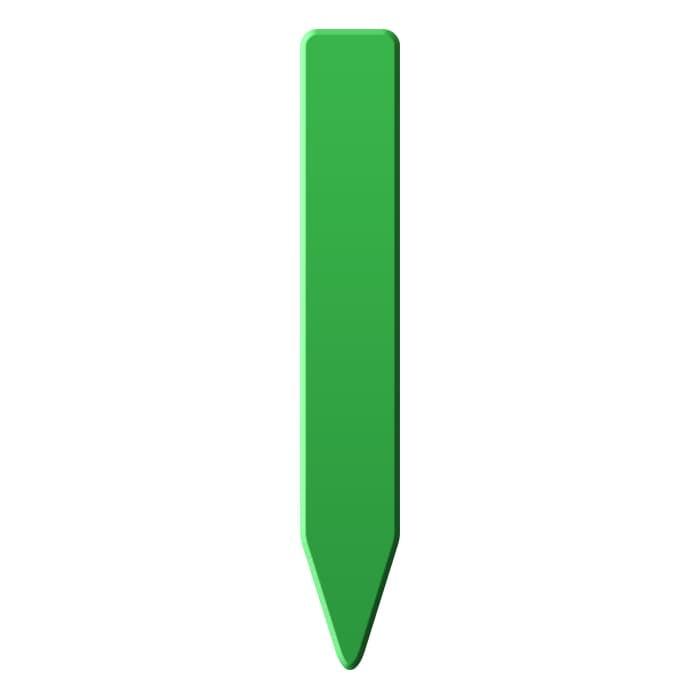 Grow1 Plant Stake Labels, Green, 4'' x 5/8'', Case of 1000