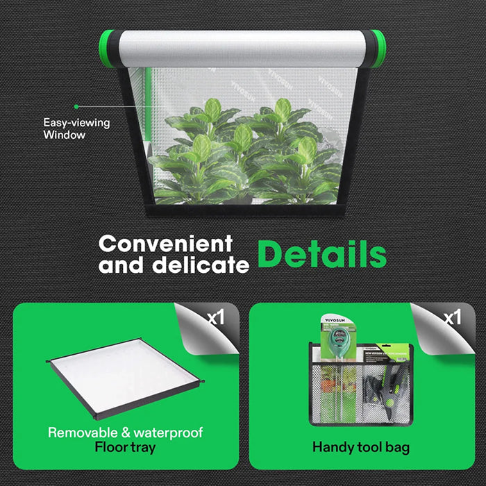 Vivosun P276 2.7' x 2.7' Grow Tent Pro