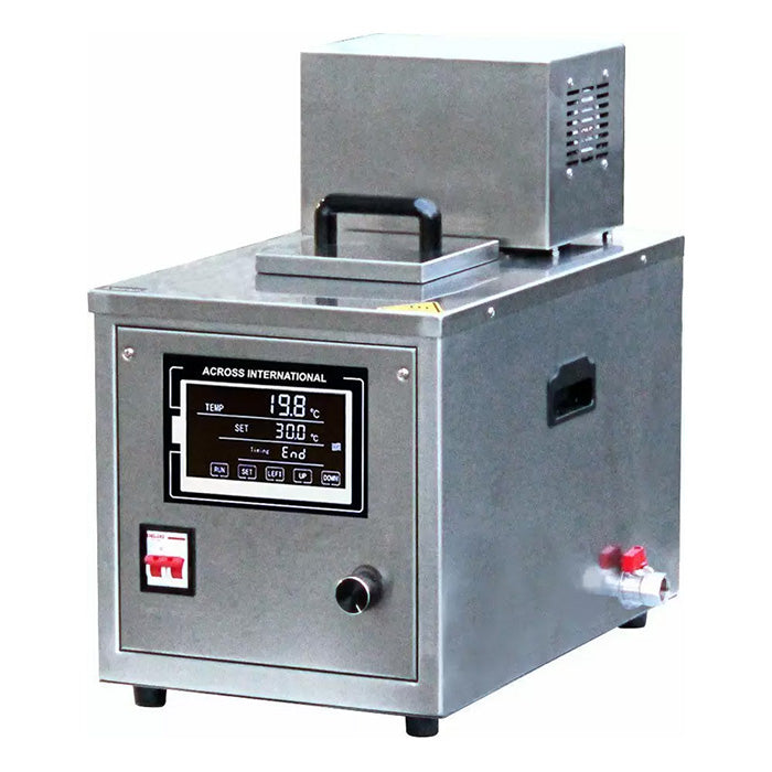 Across International 200°C Stainless Steel Desktop Heated Recirculator, 7 Liter Capacity, 220 Volt
