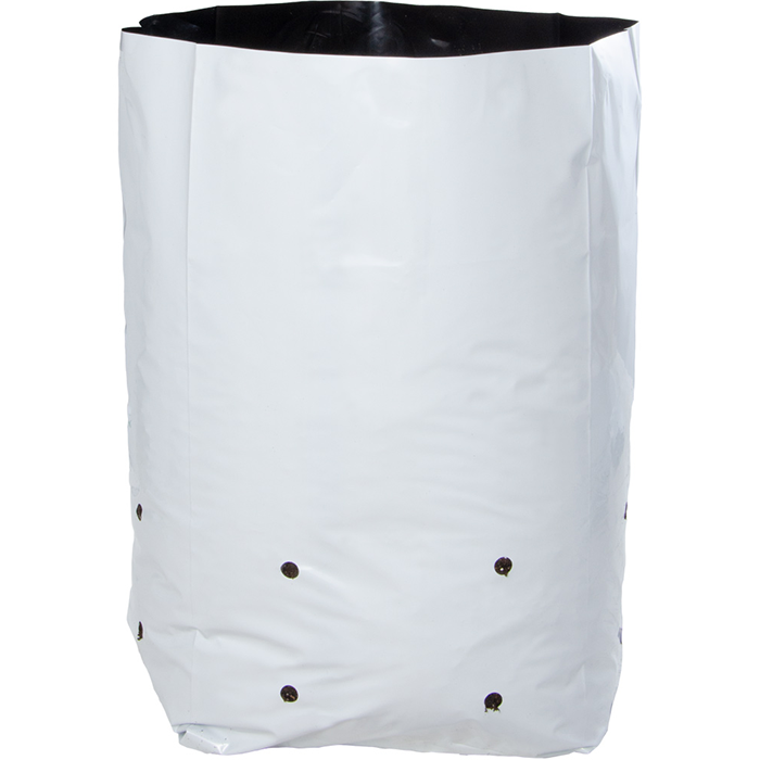 Hydrofarm 5 Gallon Grow Bag, White & Black,  Pack of 400